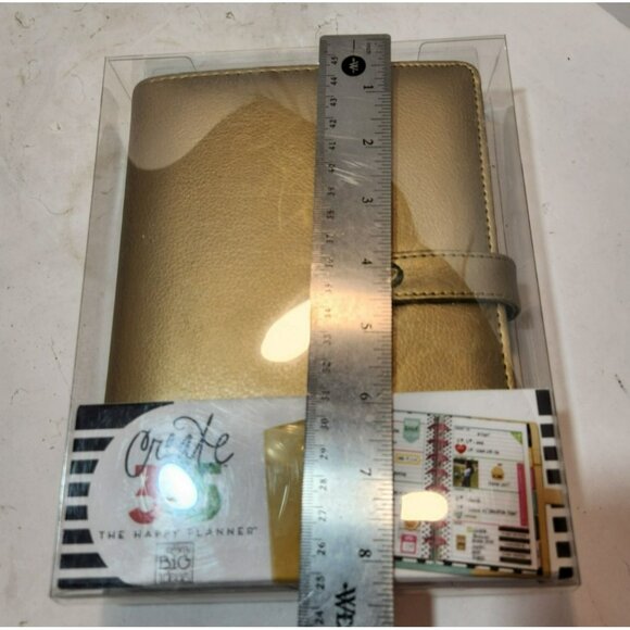 Me & My Big Ideas Create 365 The Happy Planner Deluxe Mini Cover Gold NIB - Picture 7 of 8